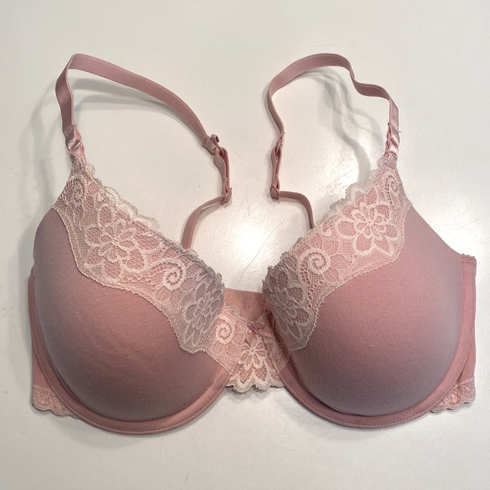 Aerie bra 34DD pink cotton
